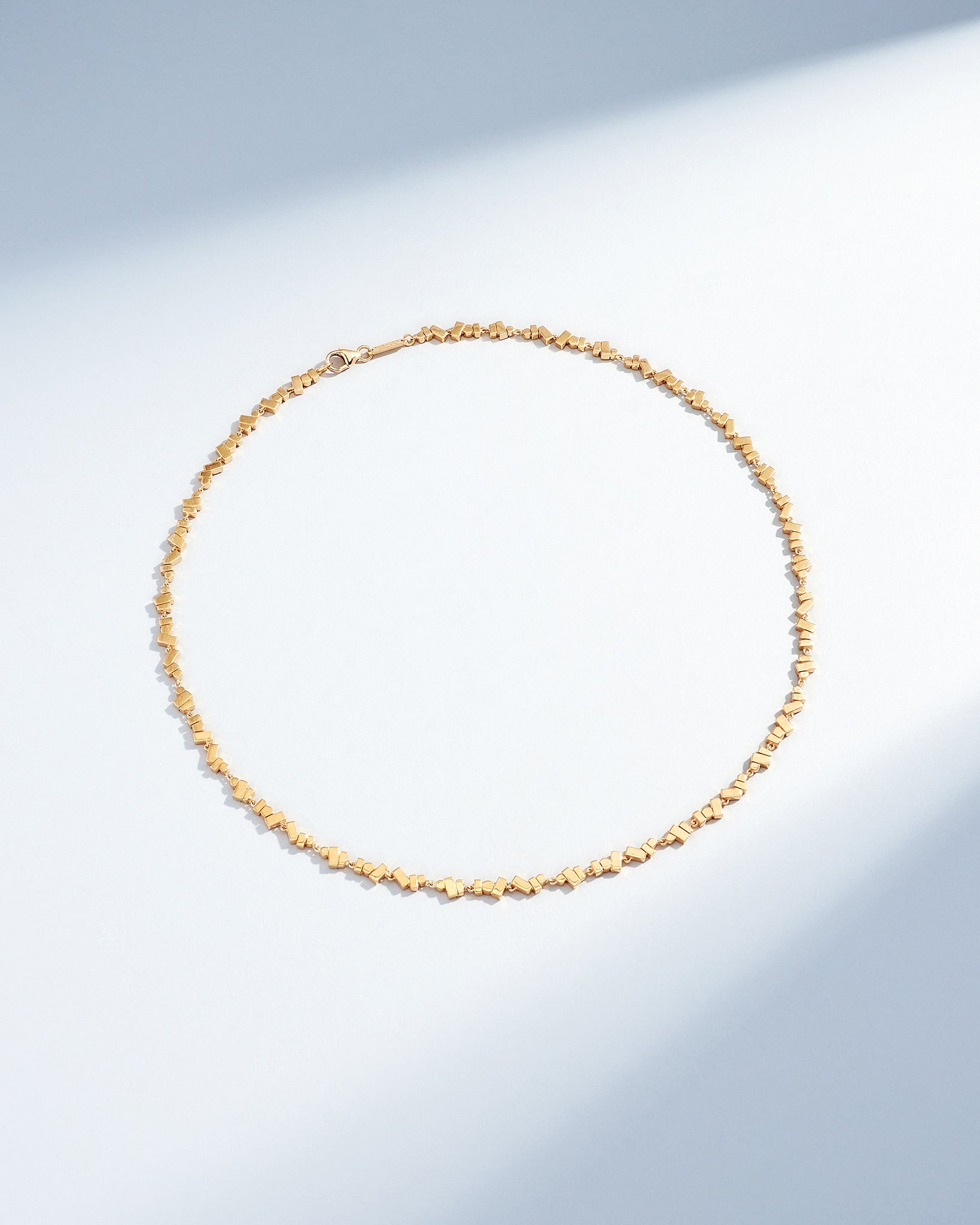 Suzanne Kalan Golden Cluster Tennis Necklace in 18k yellow gold