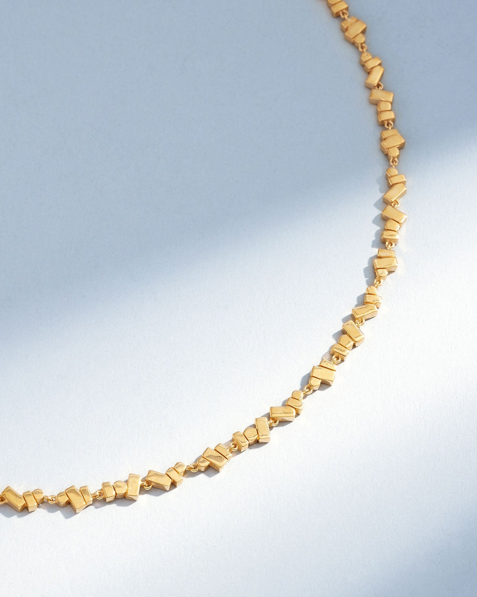 Suzanne Kalan Golden Cluster Tennis Necklace in 18k yellow gold