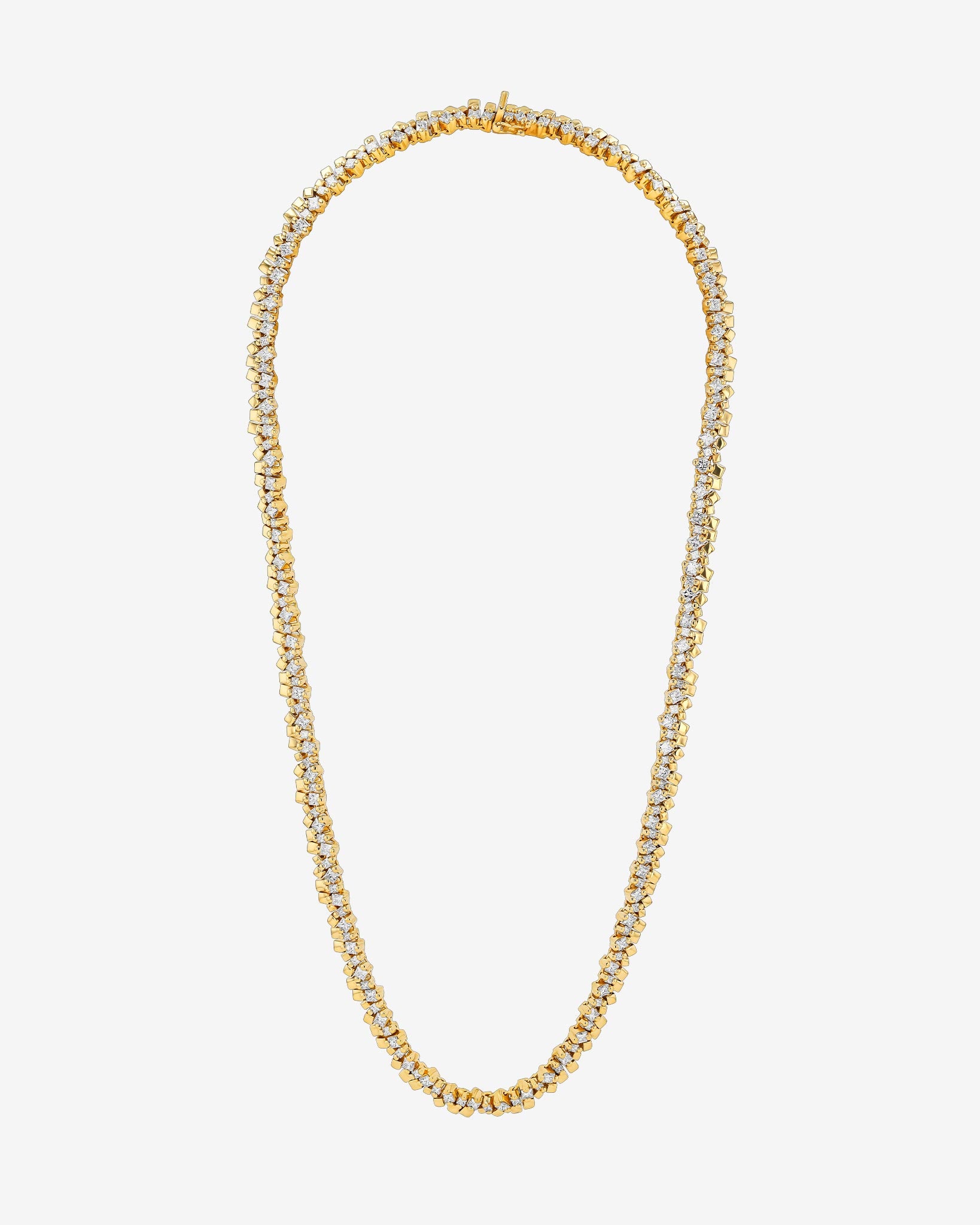 Golden Diamond Tennis Necklace