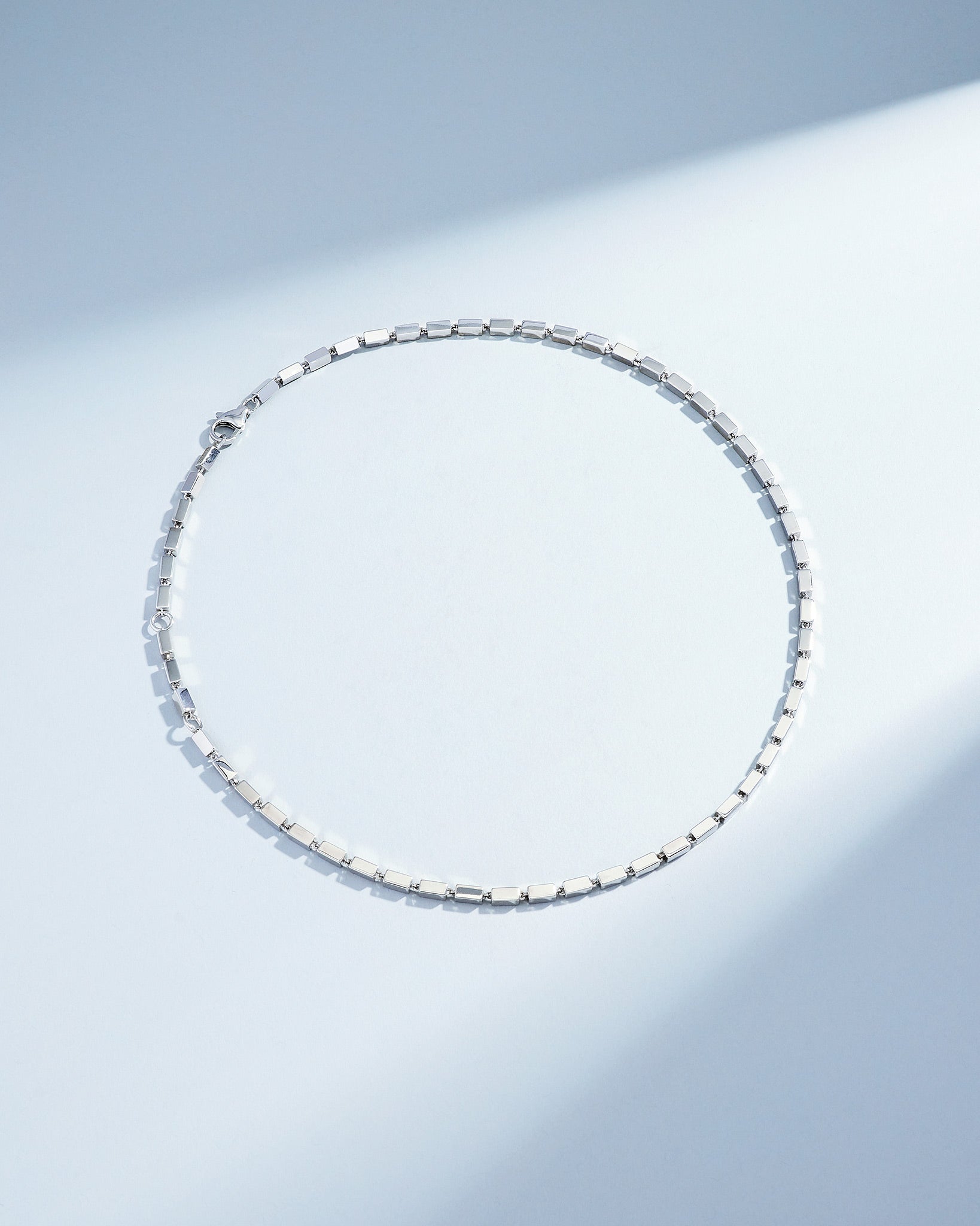 Suzanne Kalan Block-Chain Thick Necklace in 18k white gold