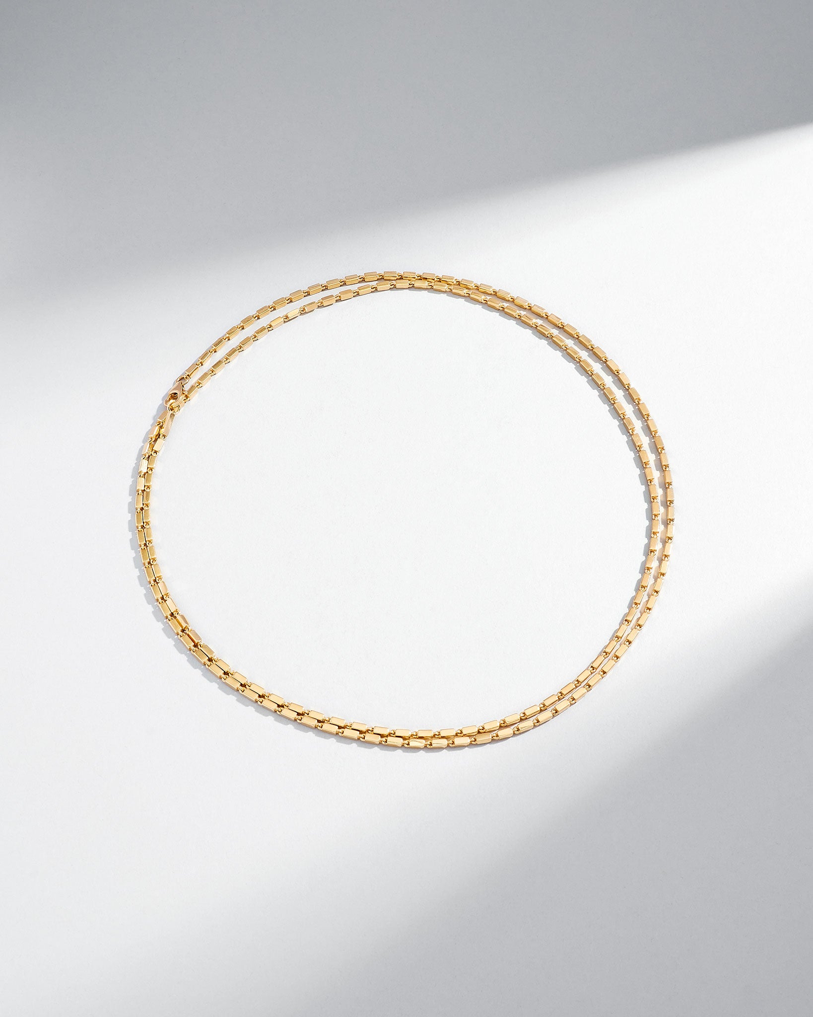 Suzanne Kalan Block-Chain 36 inch Medium Necklace in 18k yellow gold