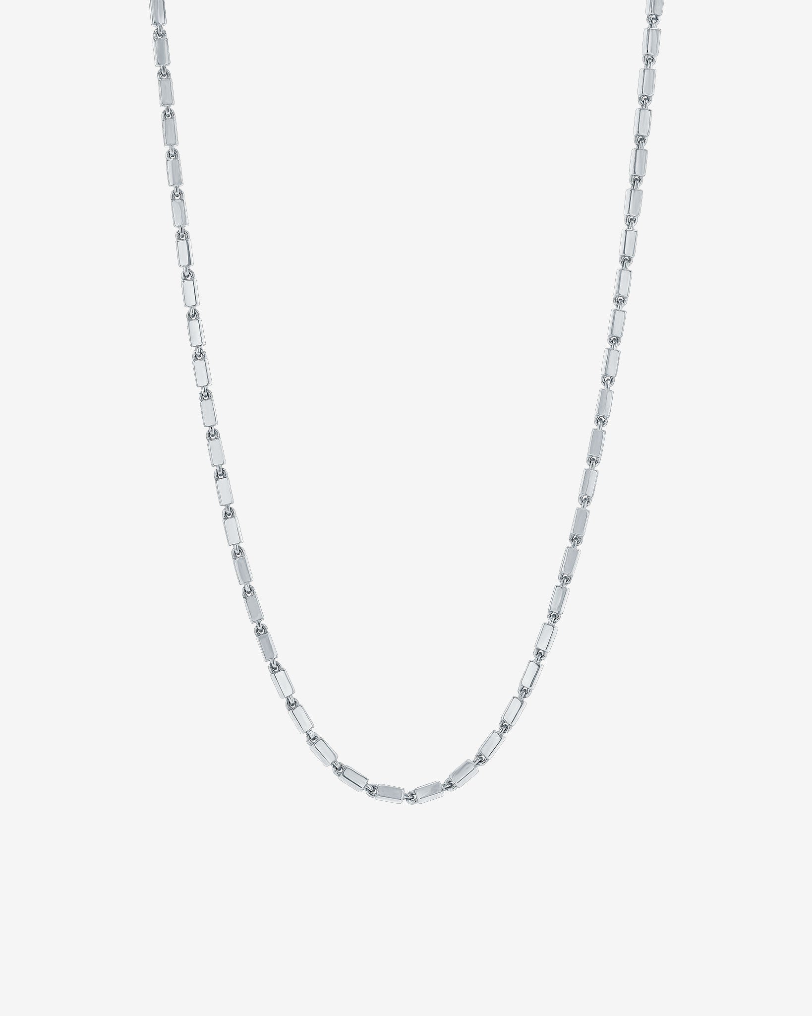 Suzanne Kalan Block-Chain Medium Necklace in 18k white gold