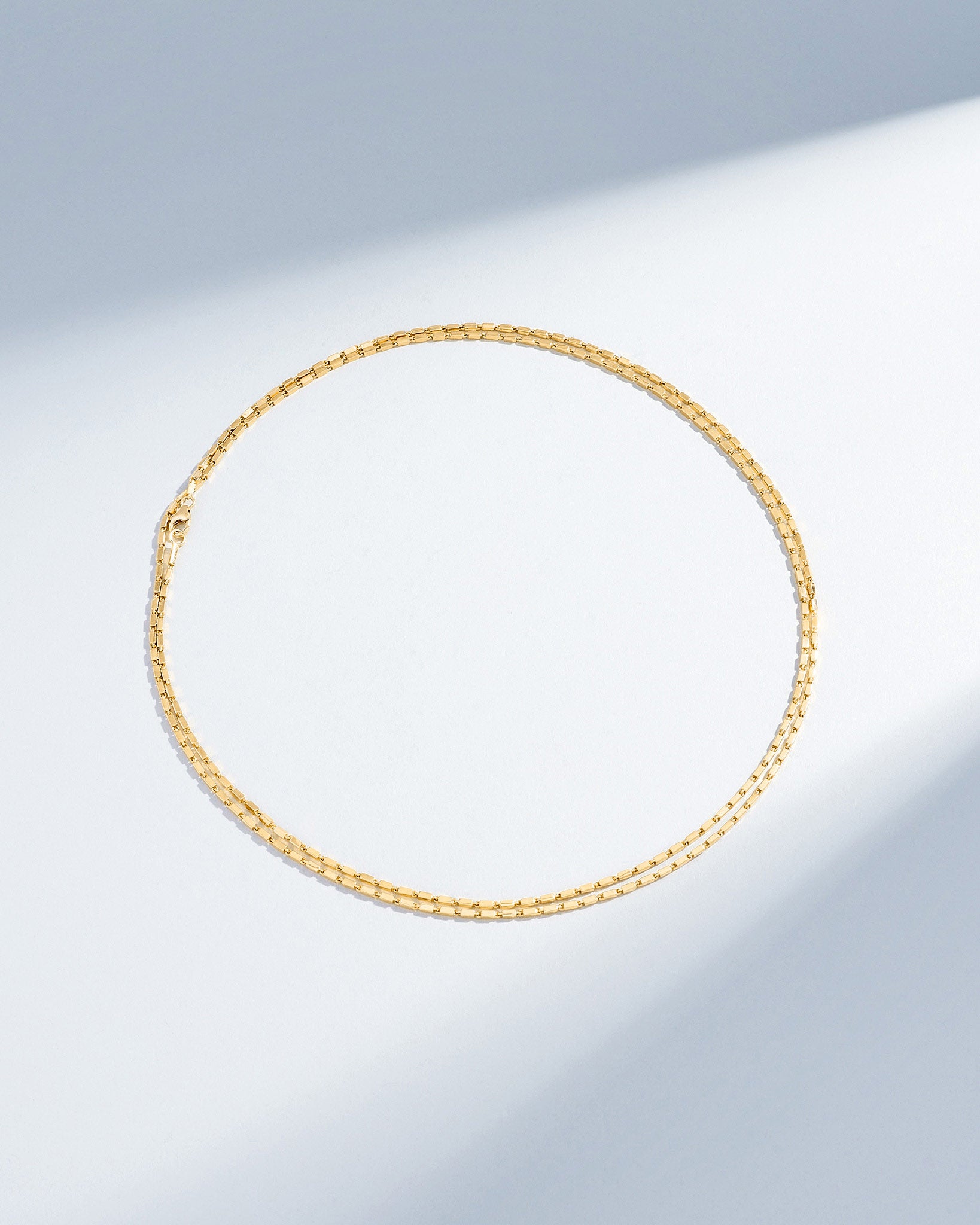 Suzanne Kalan Block-Chain Thin 36" Necklace in 18k yellow gold