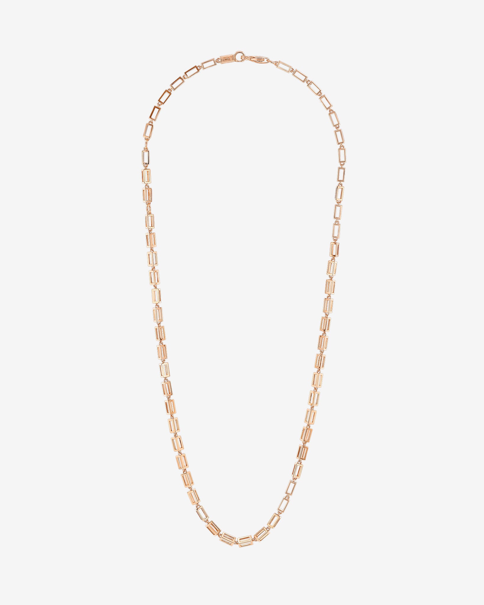 Suzanne Kalan Block-Chain Air Thick Necklace in 18k rose gold