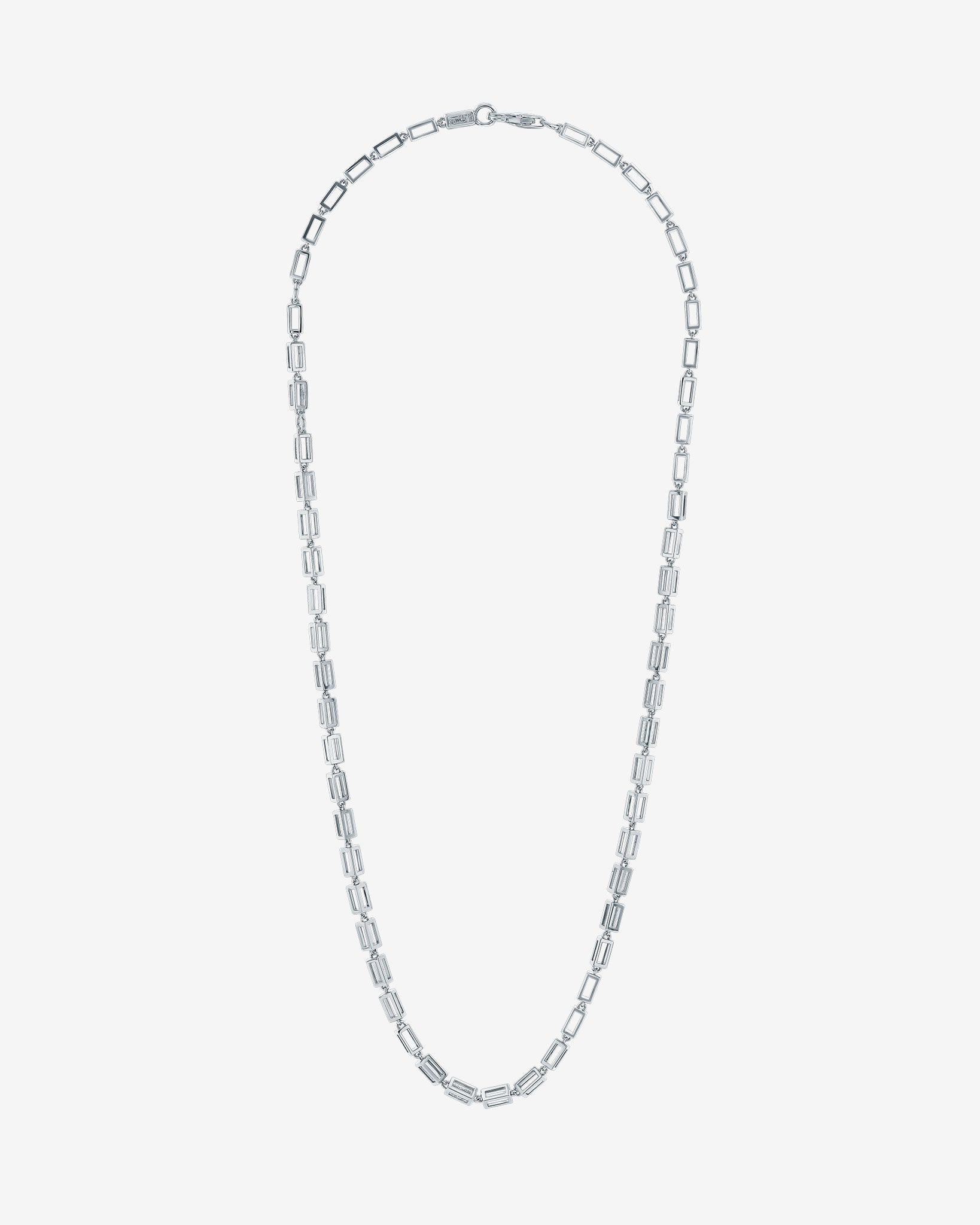 Suzanne Kalan Block-Chain Air Thick Necklace in 18k white gold