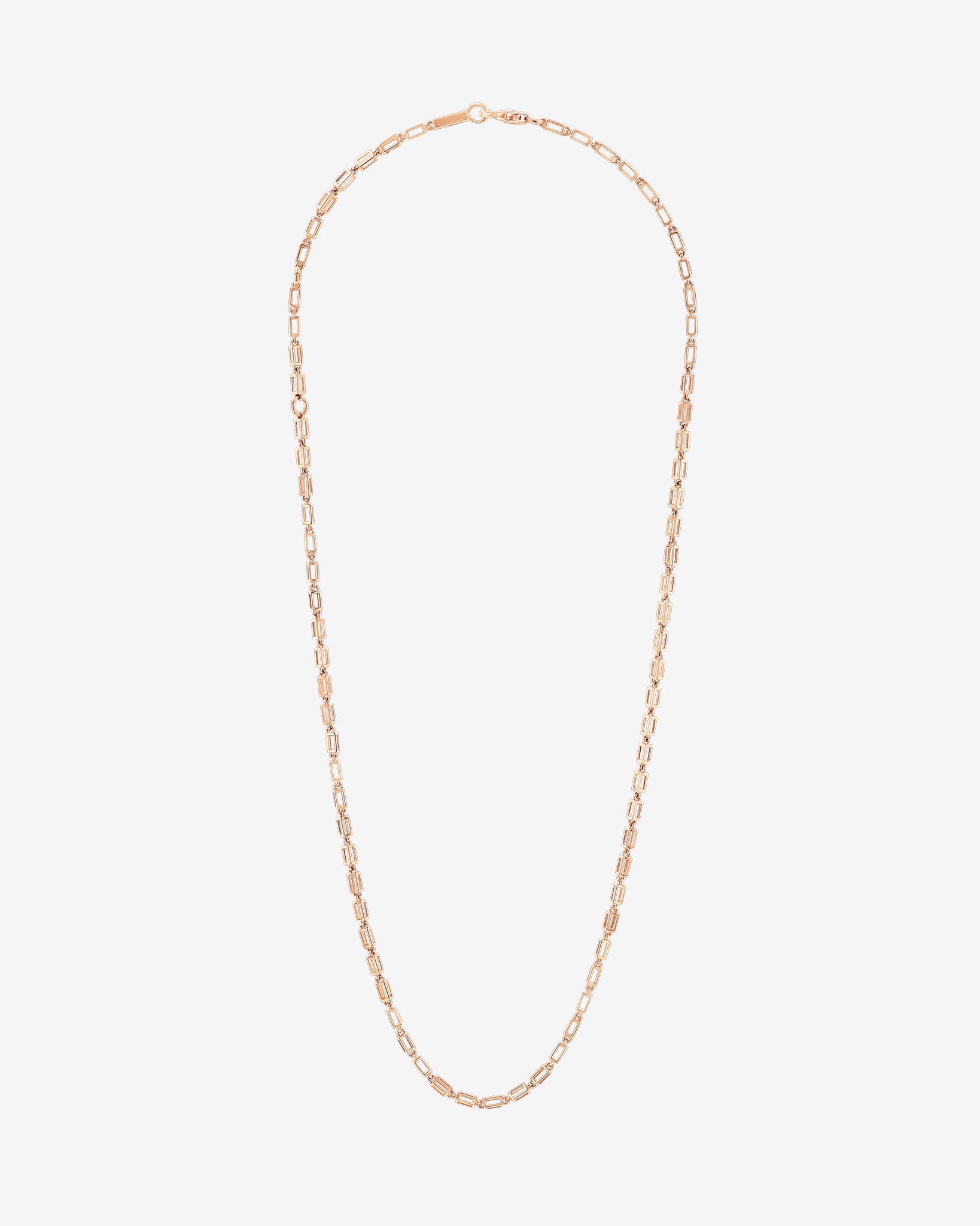 Suzanne Kalan Block-Chain Air Medium Necklace in 18k rose gold