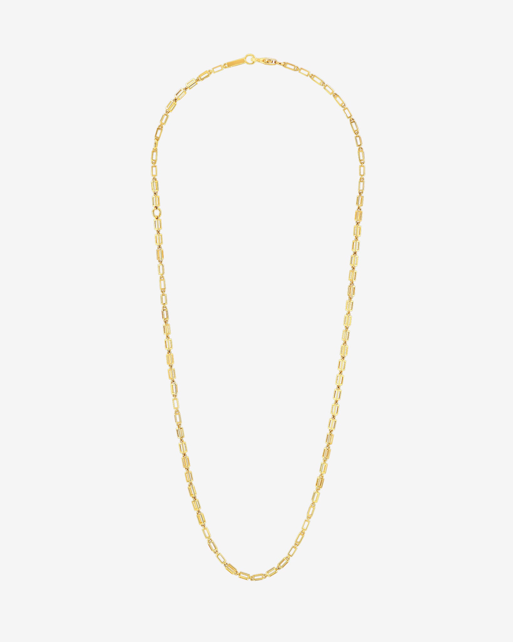 Suzanne Kalan Block-Chain Air Medium Necklace in 18k yellow gold
