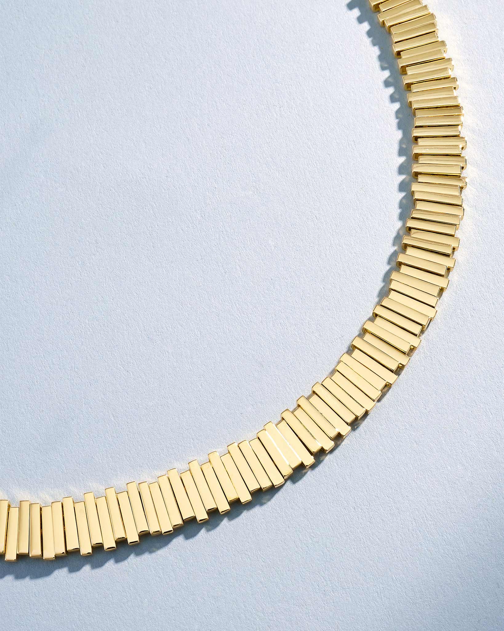 Suzanne Kalan Golden Midi Stacker Tennis Necklace in 18k yellow gold