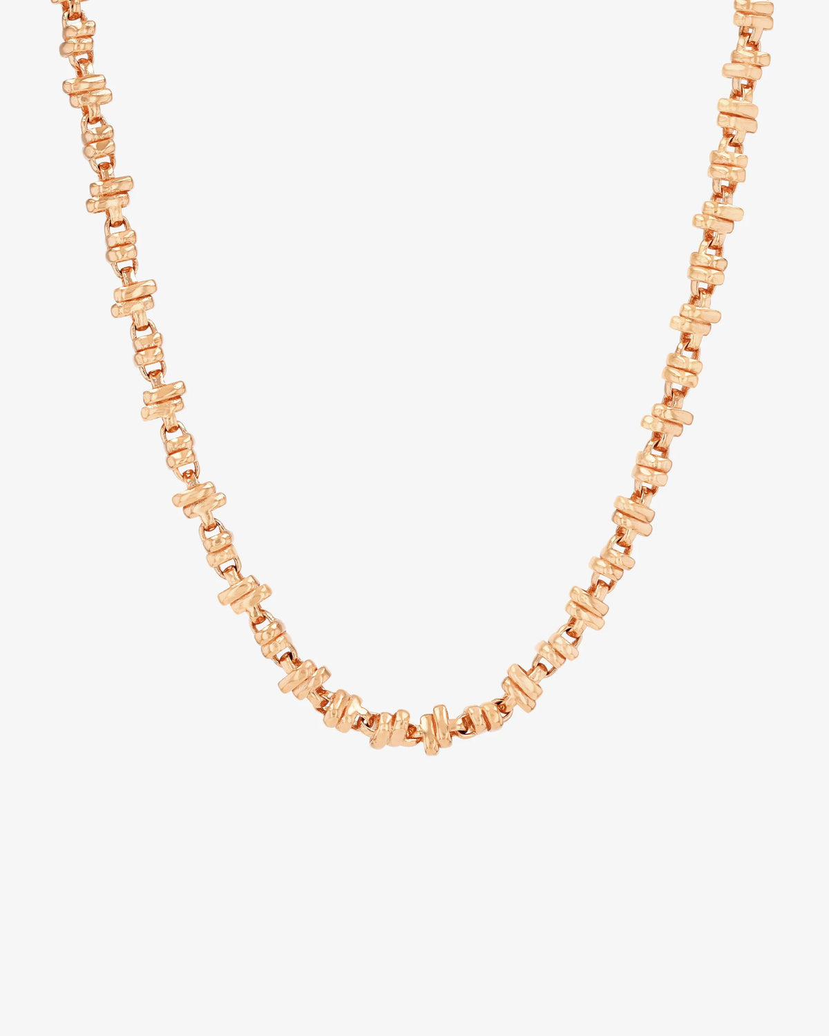 Suzanne Kalan Gilded Cluster Midi Chain Necklace in 18k rose gold