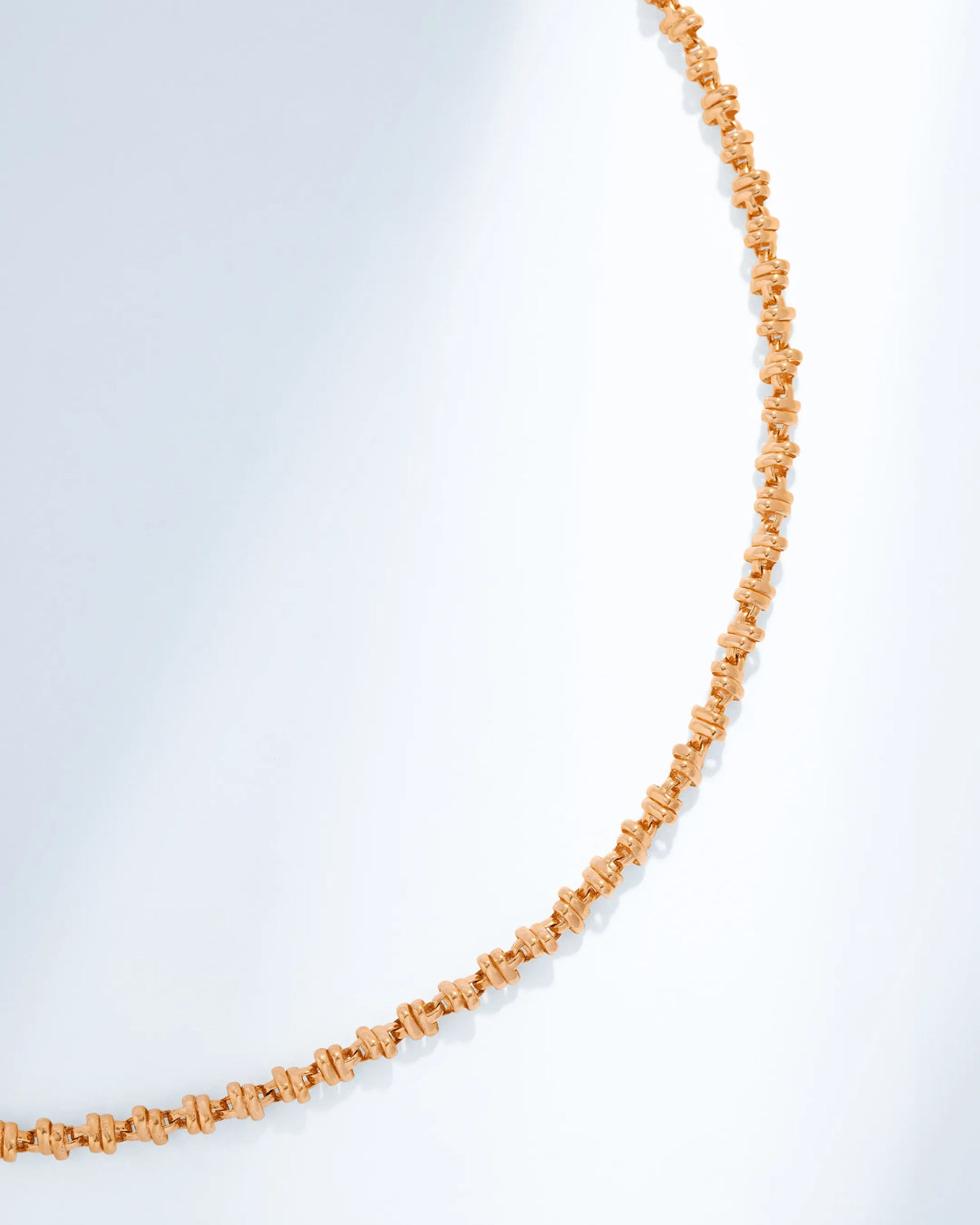 Suzanne Kalan Gilded Cluster Midi Chain Necklace in 18k rose gold