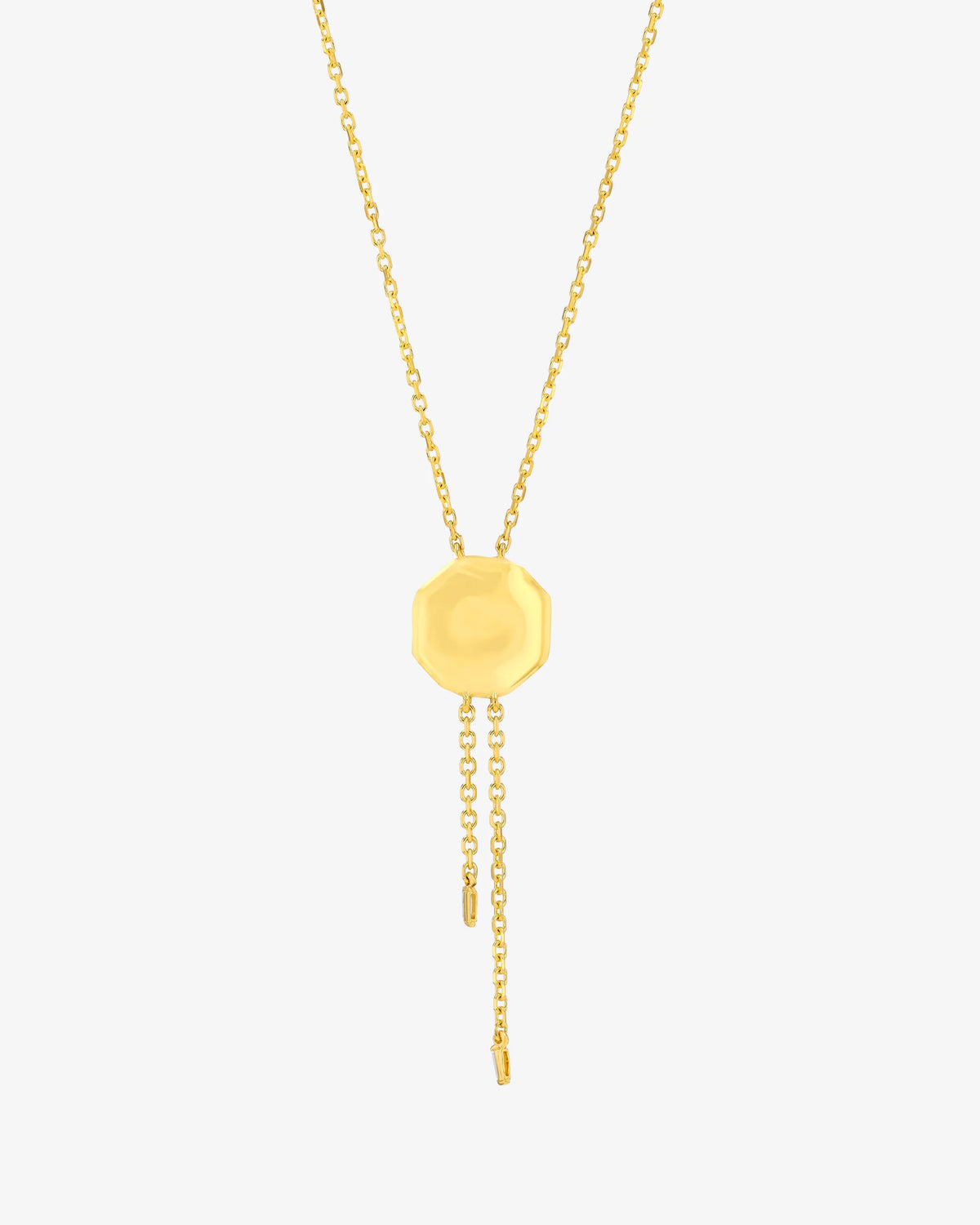 Suzanne Kalan Gilded Diamond Lariat Necklace in 18k yellow gold
