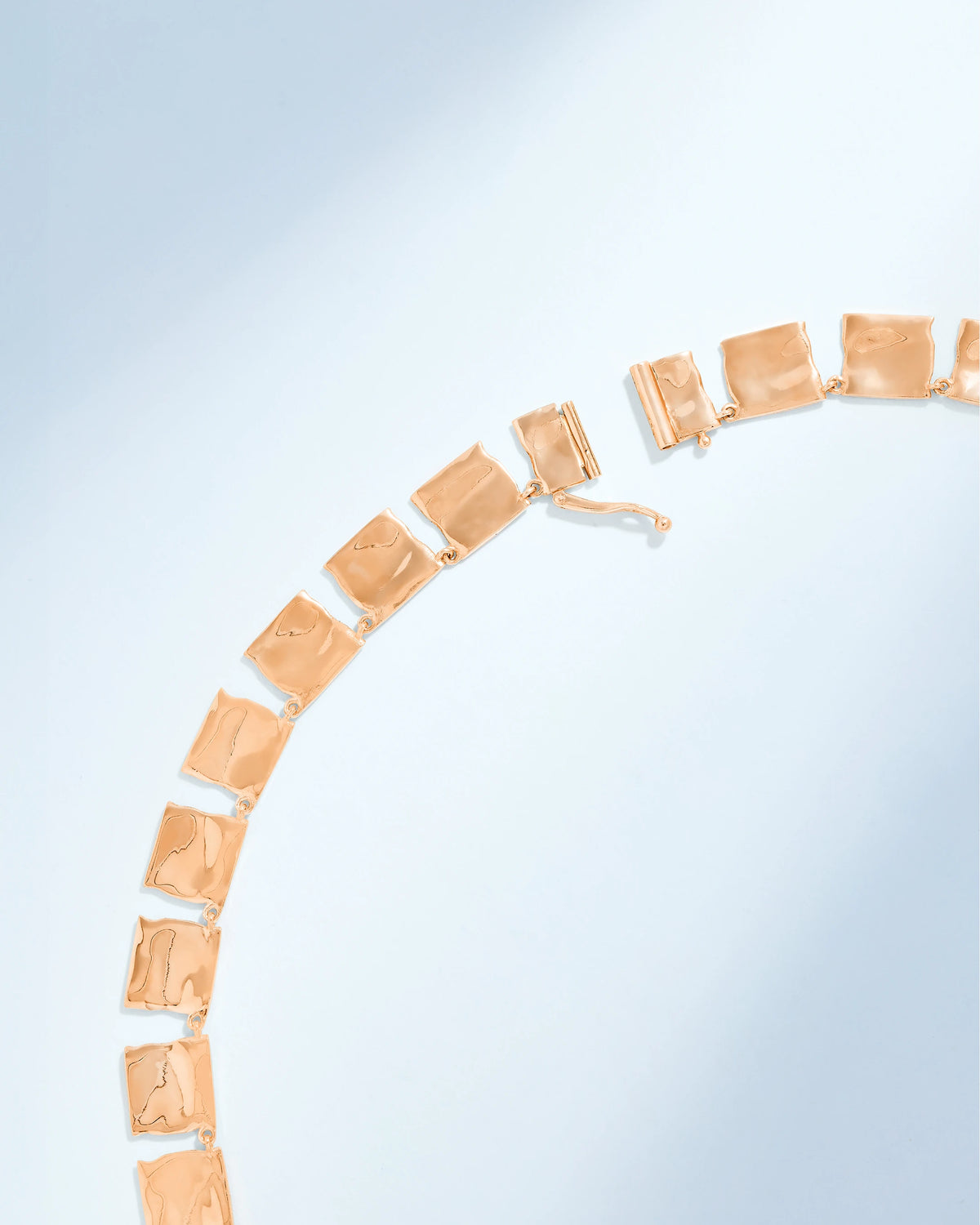 Suzanne Kalan Gilded Diamond Riviere Necklace in 18k rose gold