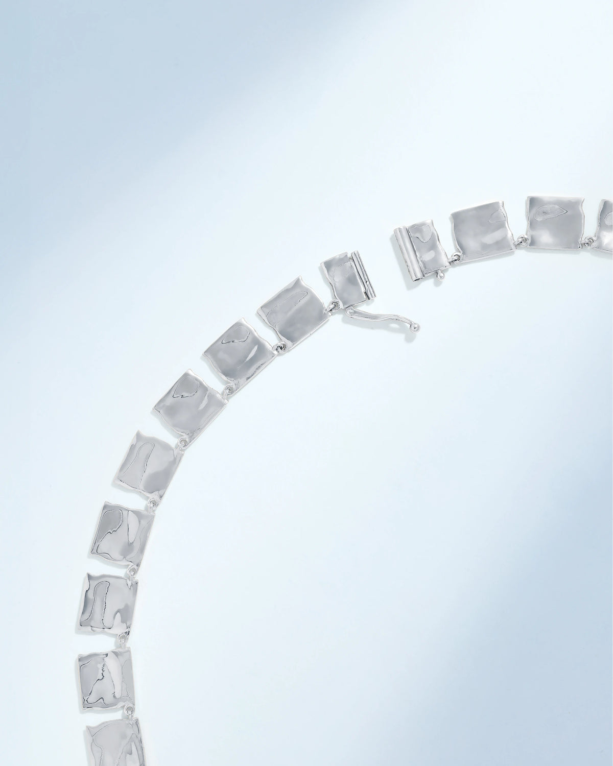 Suzanne Kalan Gilded Diamond Riviere Necklace in 18k white gold
