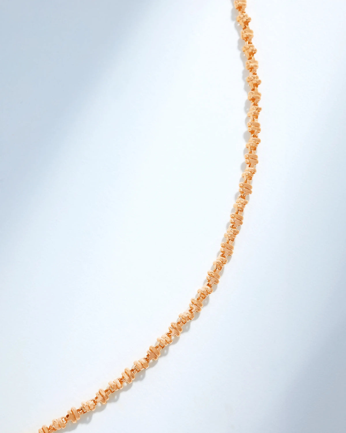 Suzanne Kalan Gilded Cluster Mini Chain Necklace in 18k rose gold