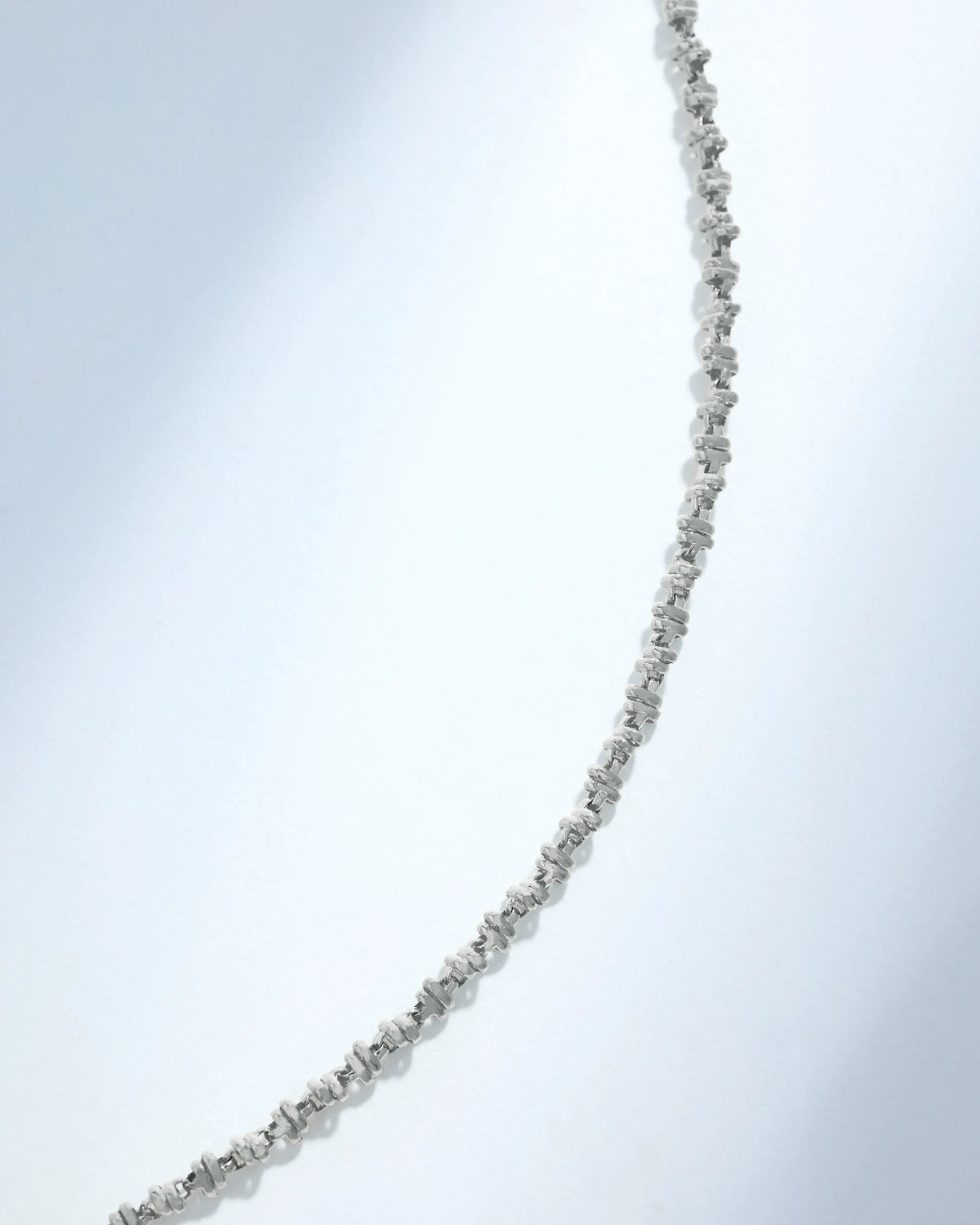 Suzanne Kalan Gilded Cluster Mini Chain Necklace in 18k white gold