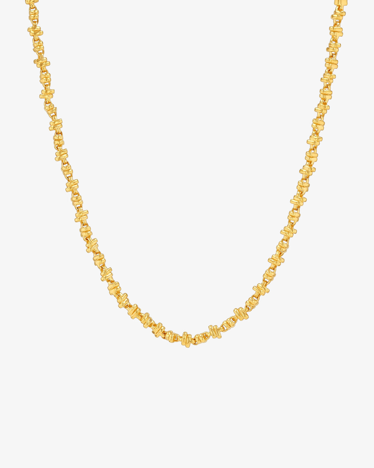 Suzanne Kalan Gilded Cluster Mini Chain Necklace in 18k yellow gold