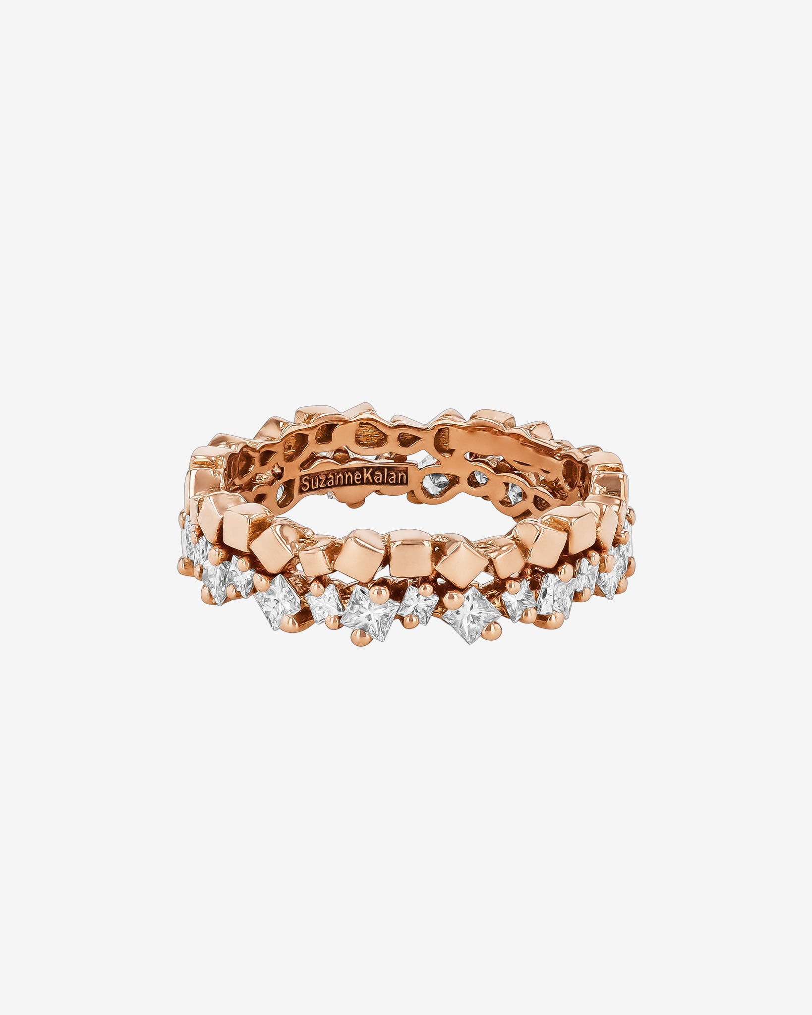Suzanne Kalan Golden Mini Diamond Eternity Band in 18k rose gold
