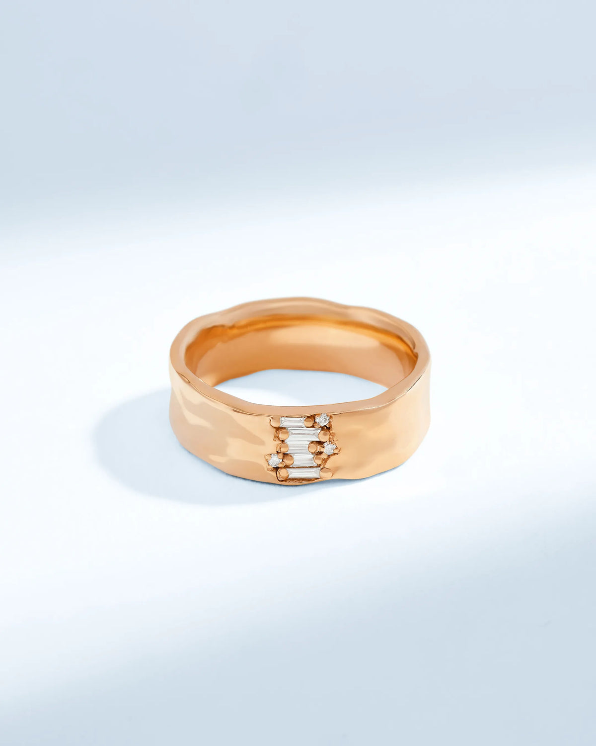 Suzanne Kalan Gilded Diamond Mini Band in 18k rose gold