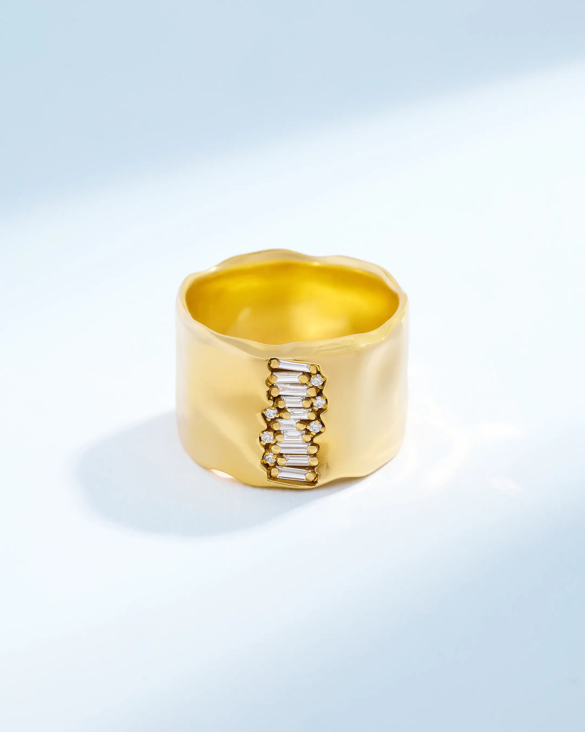 Suzanne Kalan Gilded Diamond Milli Band in 18k yellow gold