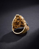 Suzanne Kalan One of a Kind Opal Doublet Crown Ring in 18k yellow gold