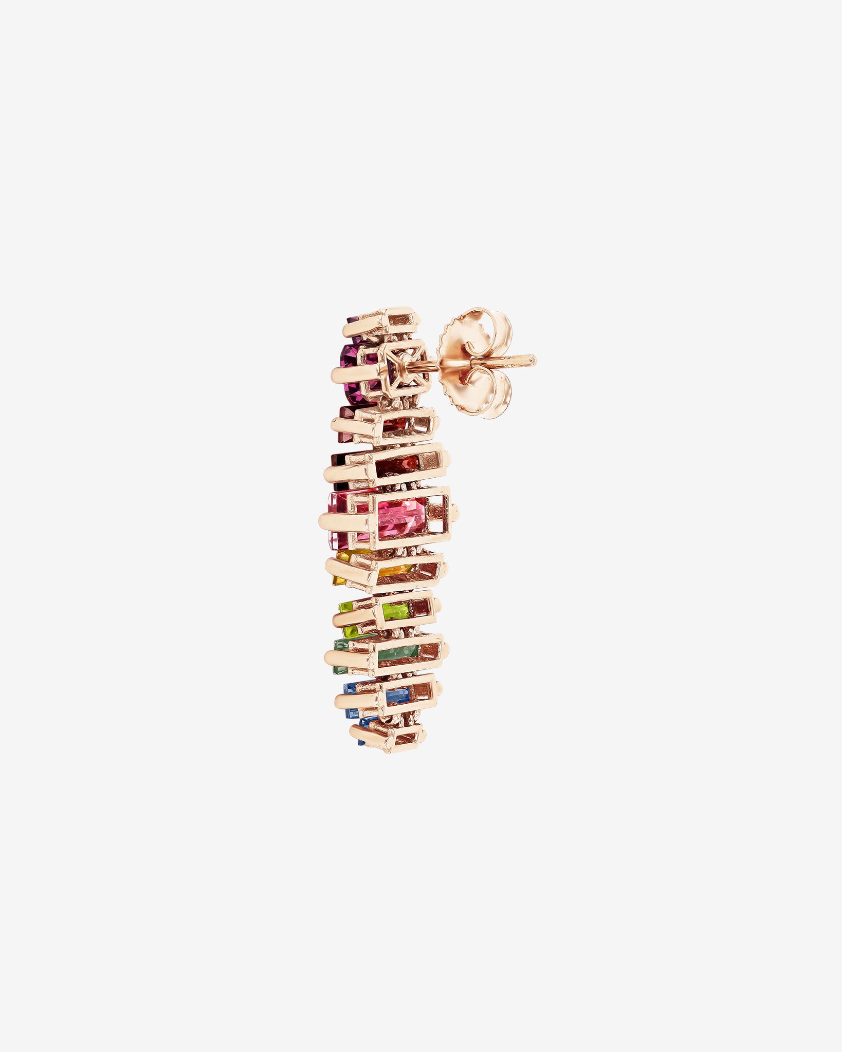 Kalan By Suzanne Kalan Amalfi Horizontal Rainbow Drop Earrings in 14k rose gold