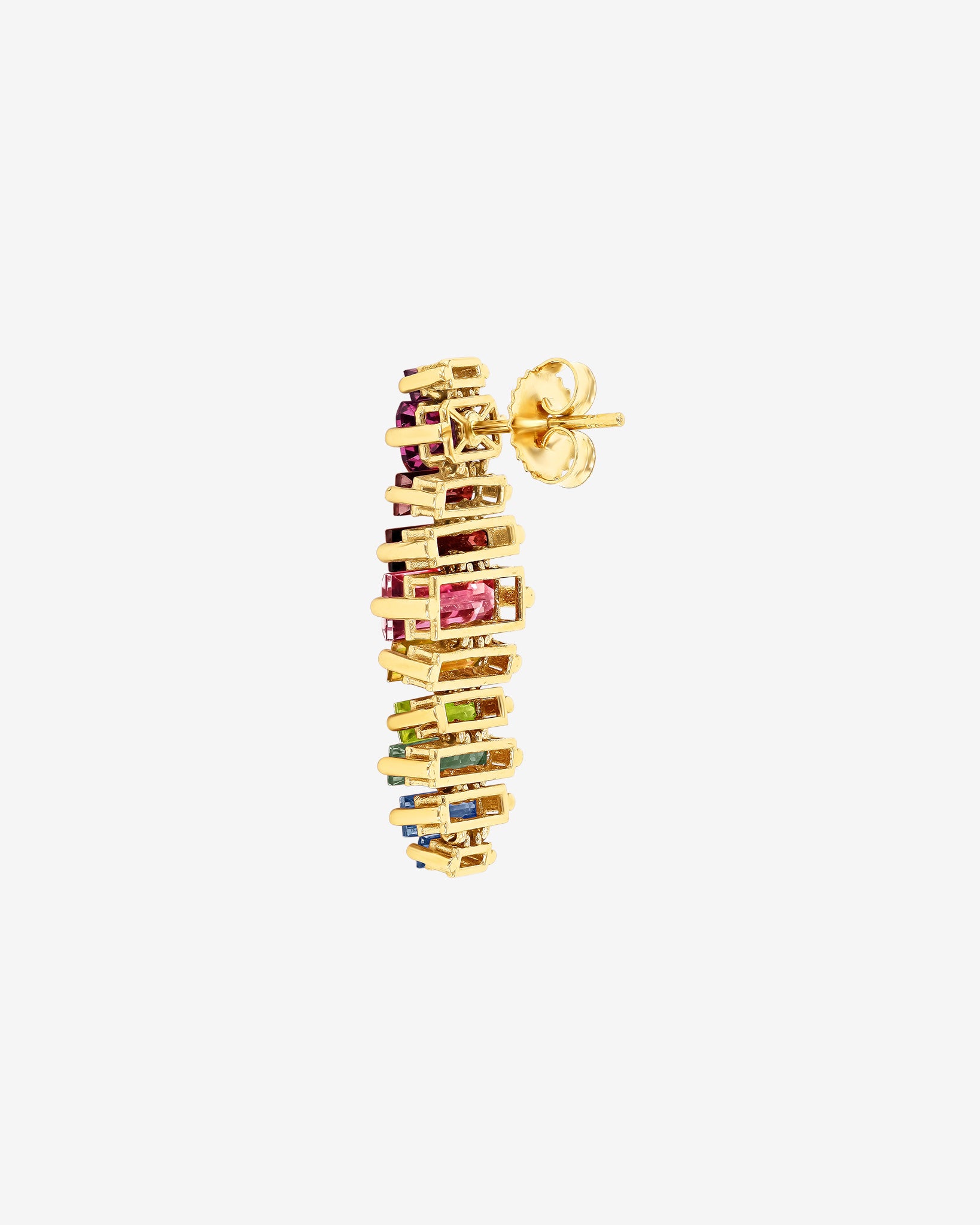 Kalan By Suzanne Kalan Amalfi Horizontal Rainbow Drop Earrings in 14k yellow gold