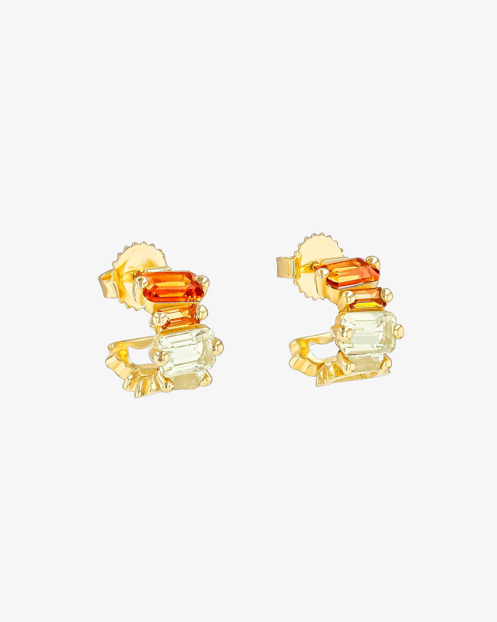 Kalan By Suzanne Kalan Ann Yellow Ombre Mini Hoops in 14k yellow gold