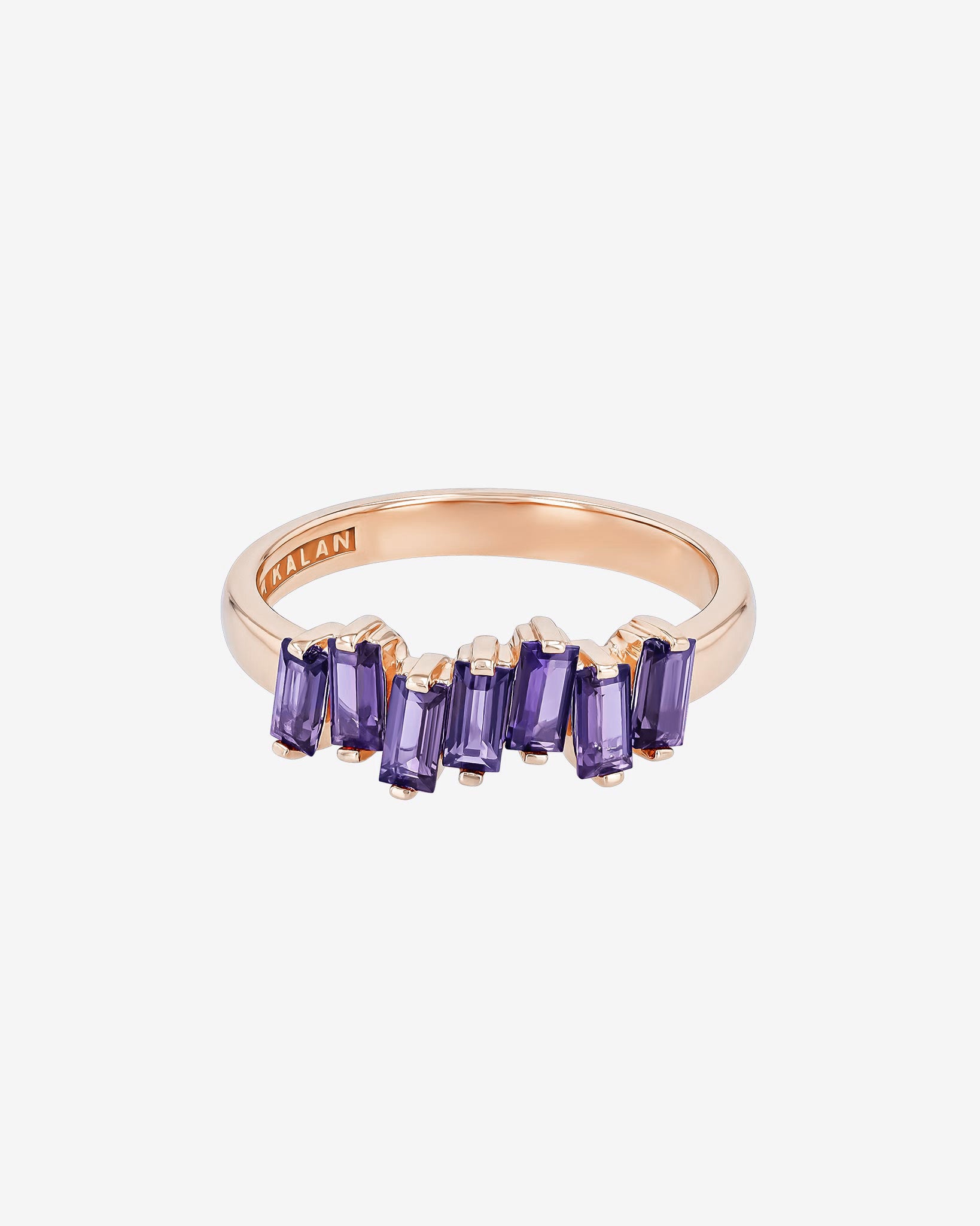 Kalan By Suzanne Kalan Amalfi Iolite Half Band in 14k rose gold