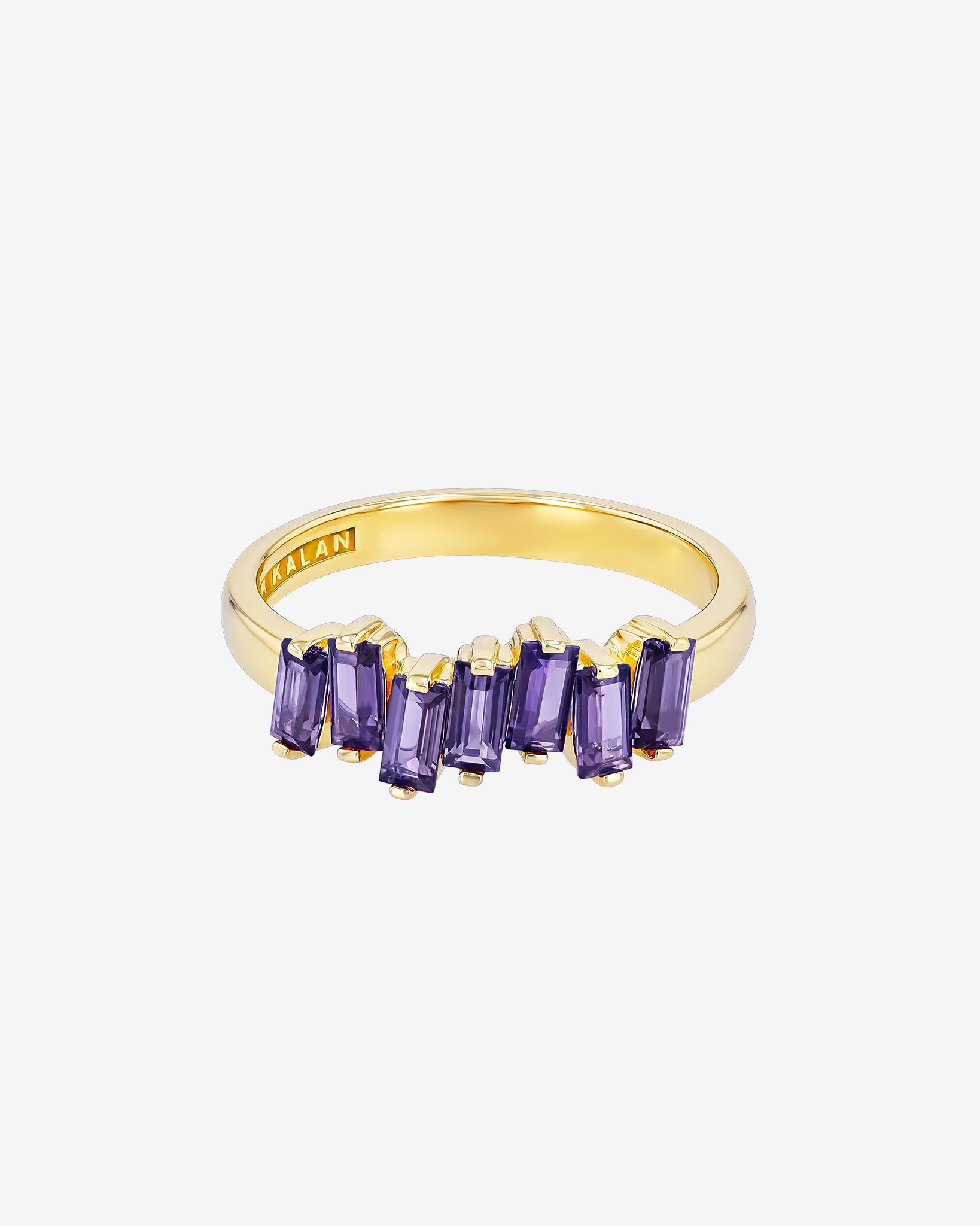 Kalan By Suzanne Kalan Amalfi Iolite Half Band in 14k yellow gold