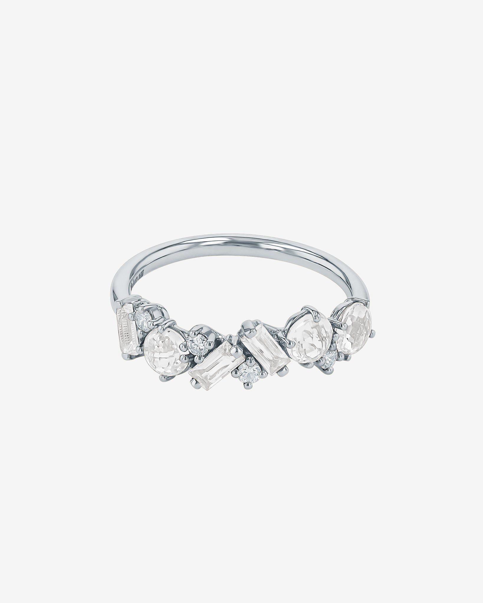 Kalan By Suzanne Kalan Amalfi Blend White Topaz Half Band in 14k white gold