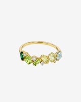 Kalan By Suzanne Kalan Amalfi Blend Green Ombre Half Band in 14k yellow gold