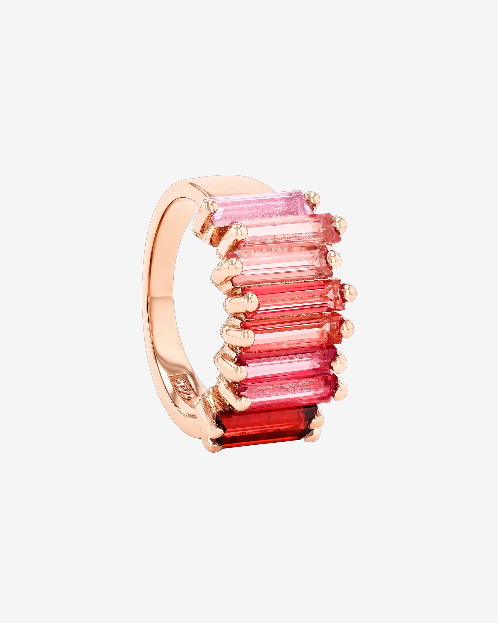 Amalfi Red Ombre Stacker Half Band