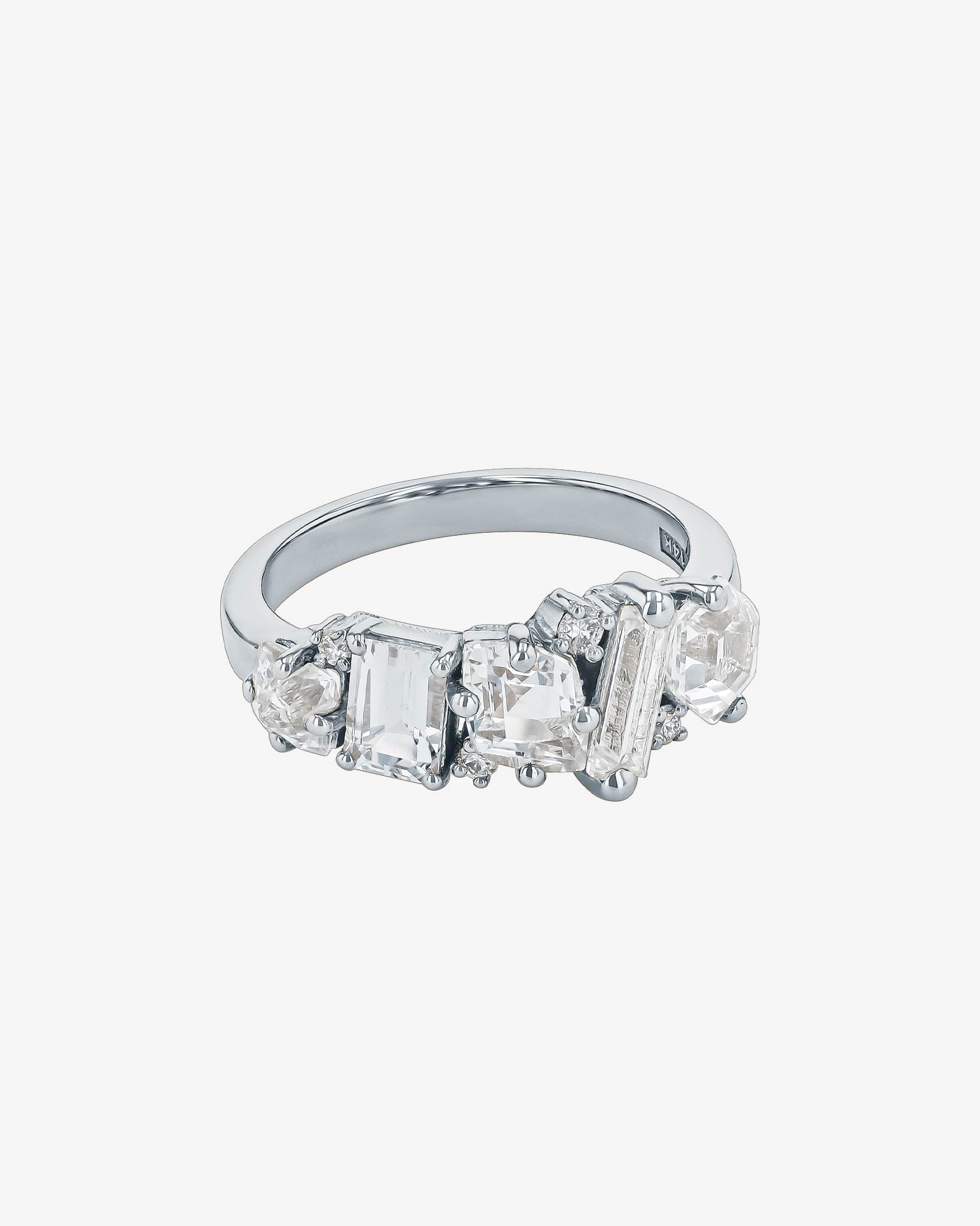 Kalan By Suzanne Kalan Nadima Blend White Topaz Ring in 14k white gold