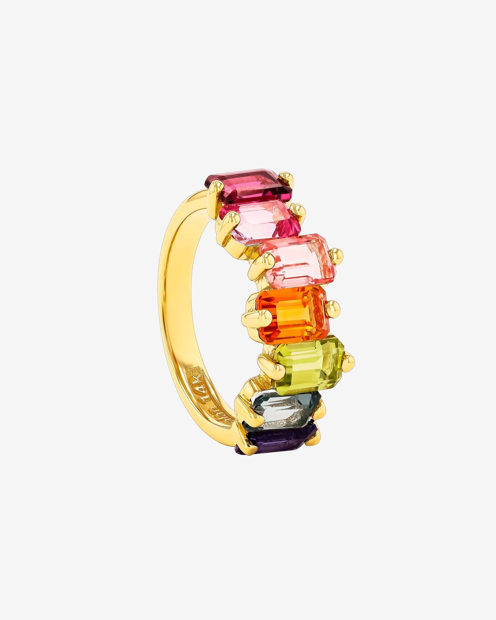 Kalan By Suzanne Kalan Ann Rainbow Half Band in 14k yellow gold