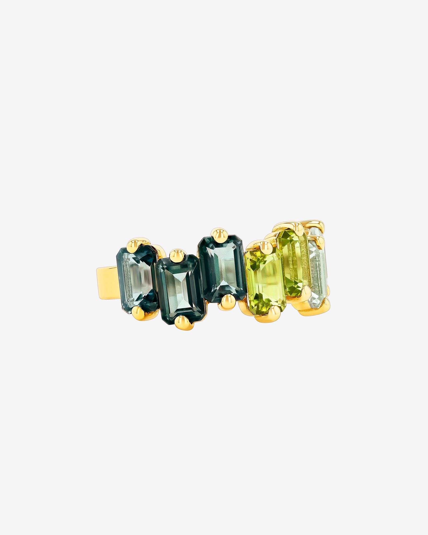 Kalan By Suzanne Kalan Ann Green Ombre Half Band in 14k yellow gold