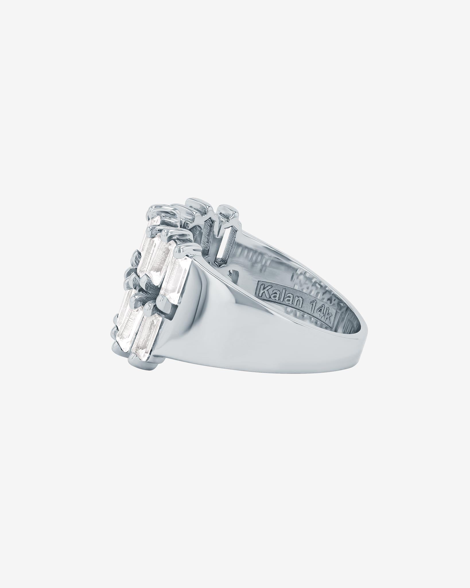 Kalan By Suzanne Kalan Amalfi Double Row White Topaz Half Band in 14k white gold