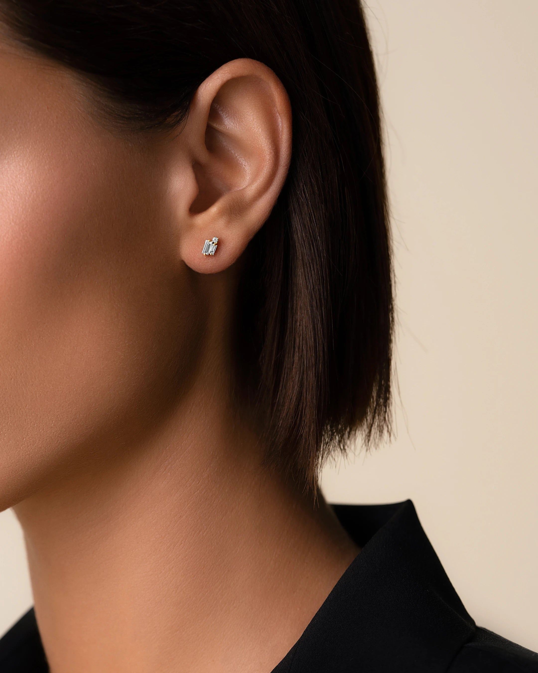 Suzanne Kalan Bold Burst Diamond Studs in 18k yellow gold