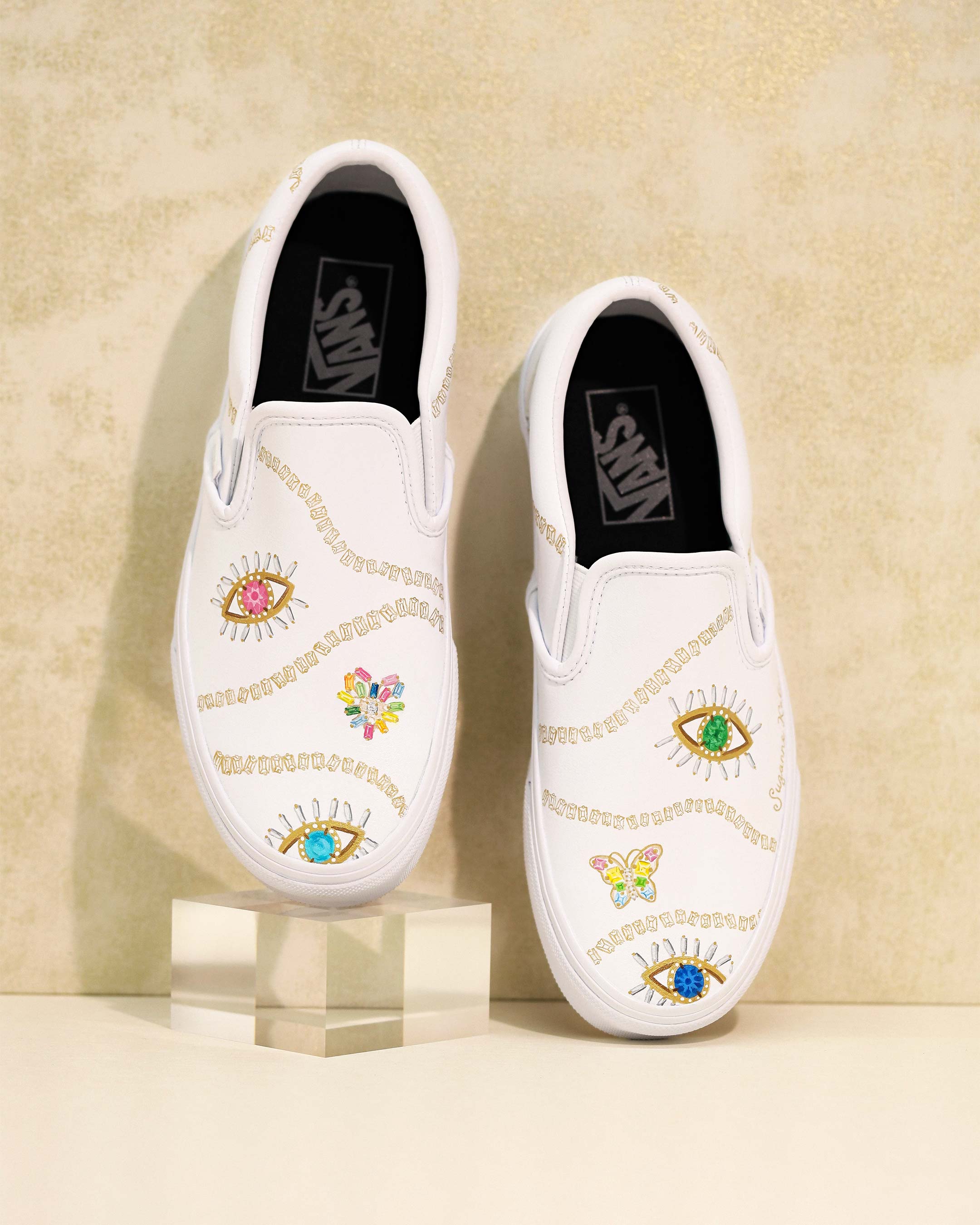 Suzanne Kalan One of a Kind Slip On Vans