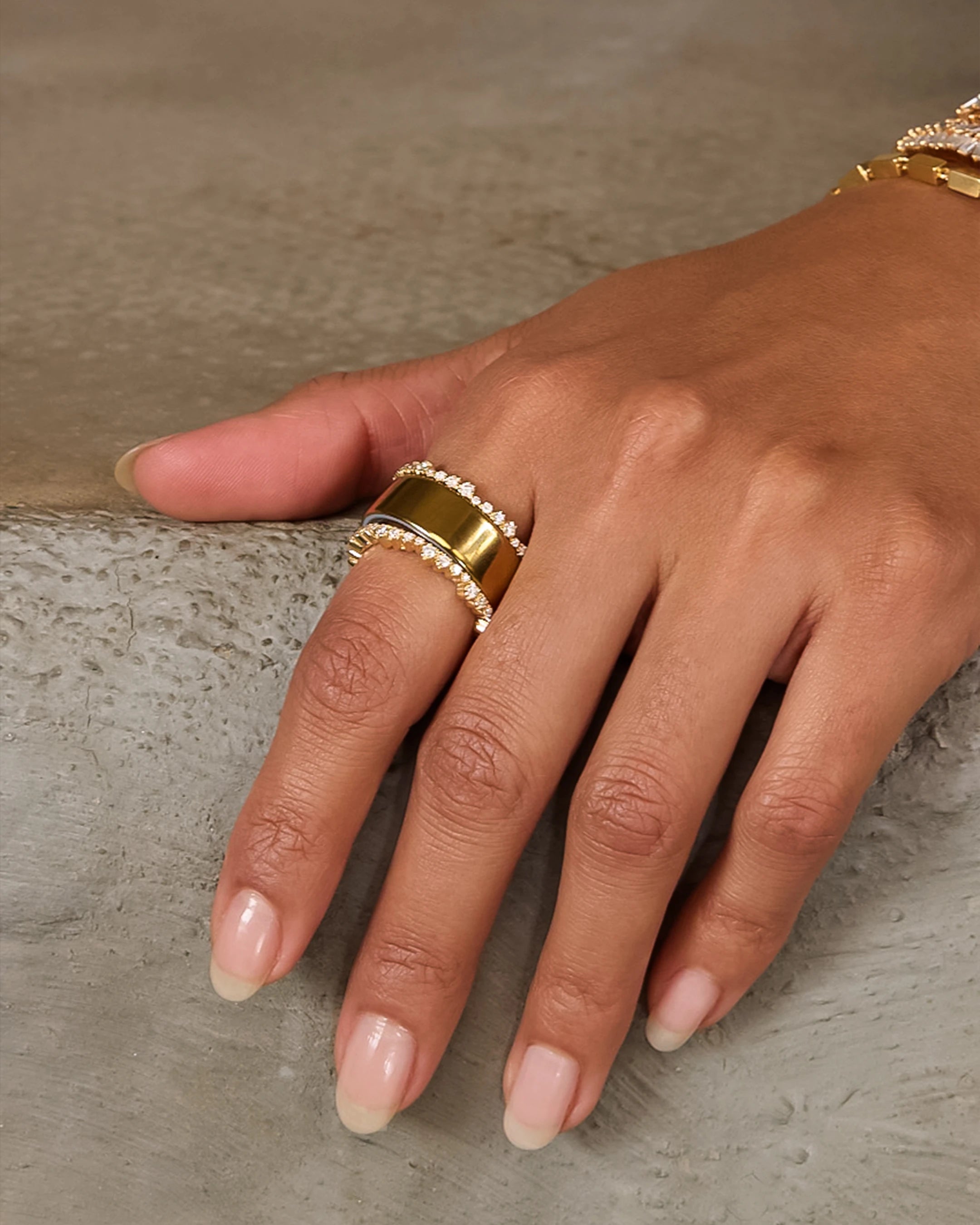 Classic Pave Diamond Ivy Eternity Ring Jackets in 18k yellow gold