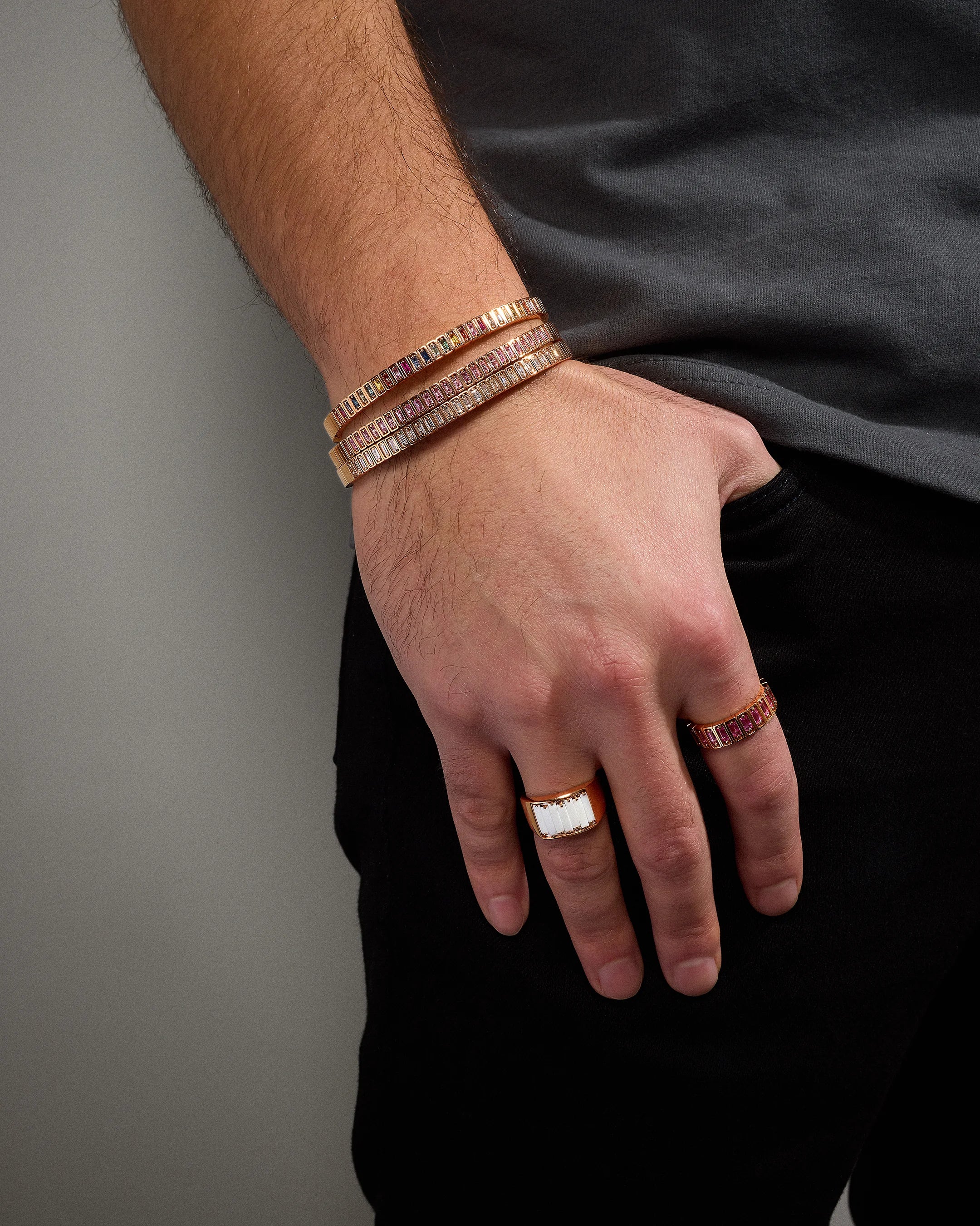 Suzanne Kalan Men's Bangle Stack