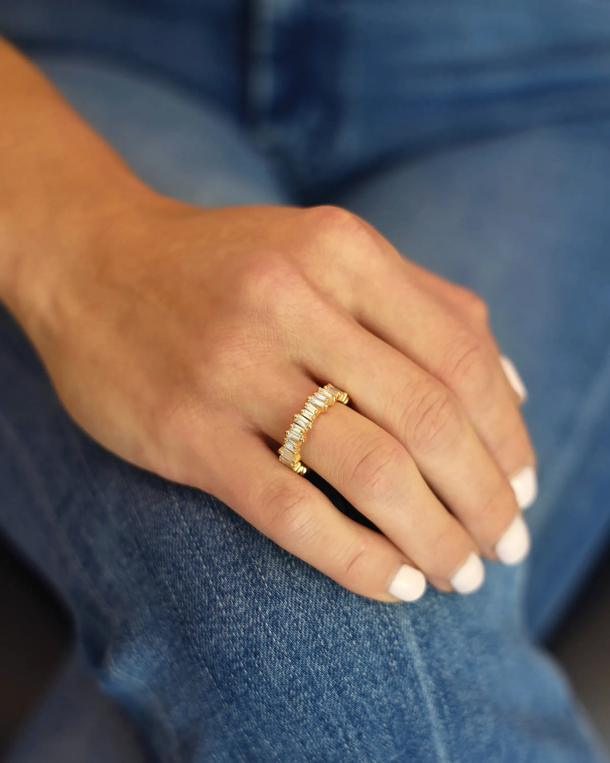 Suzanne Kalan Bold Diamond Eternity Band in 18k yellow gold