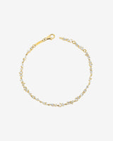 Suzanne Kalan Classic Diamond Chain Tennis Bracelet in 18k yellow gold