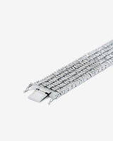 Suzanne Kalan Classic Diamond Five Row Diamond Tennis Bracelet in 18k white gold