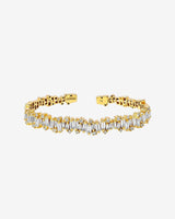 Suzanne Kalan Shimmer Audrey Diamond Bangle in 18k yellow gold