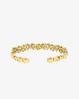 Suzanne Kalan Shimmer Audrey Pastel Sapphire Bangle in 18k yellow gold