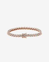 Suzanne Kalan Princess Mini Stack Diamond Tennis Bracelet in 18k rose gold