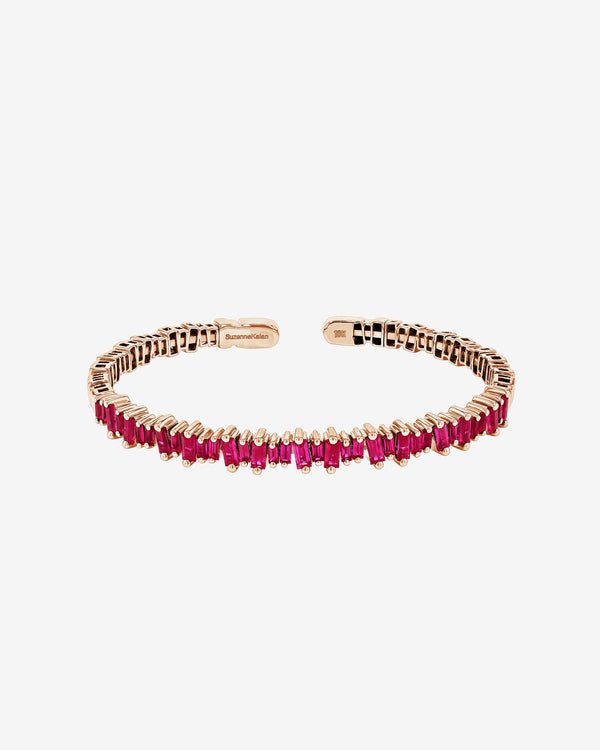 Suzanne Kalan Bold Ruby Bangle in 18k rose gold