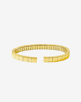 Suzanne Kalan Inlay Pink Sapphire Bangle in 18k yellow gold