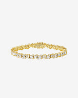 Suzanne Kalan Frenzy Diamond Tennis Bracelet in 18k yellow gold