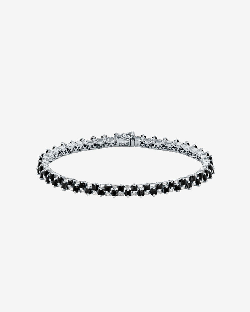 Black sapphire and silver bracelet - TigerLily Jewellery
